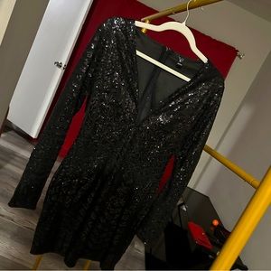 Black sequin dress from Windsor!